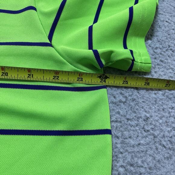 RLX Ralph Lauren Men L Green Stripe Erin Hills Country Club US Open Golf Stretch - Picture 6 of 8